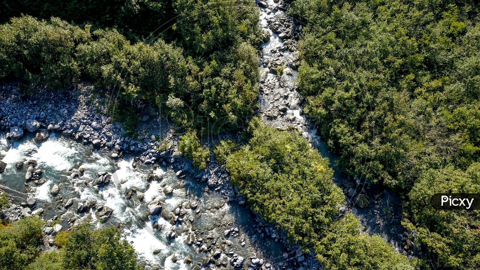 Aerial View of Portage Pass Trail