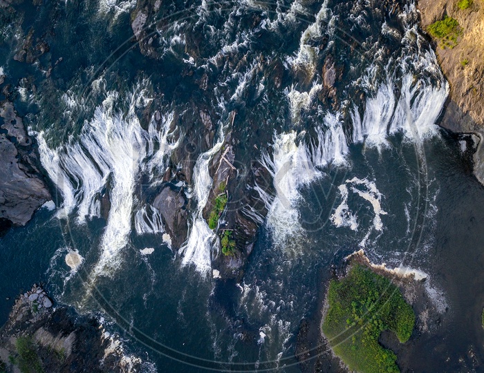 Aerial View of Cohoes Falls