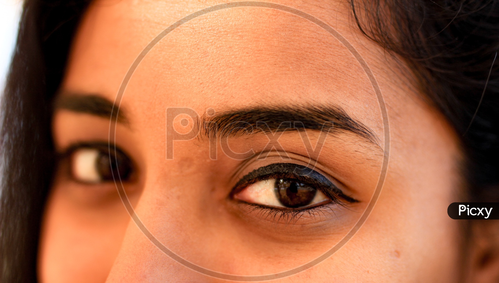 Eyes of a female model