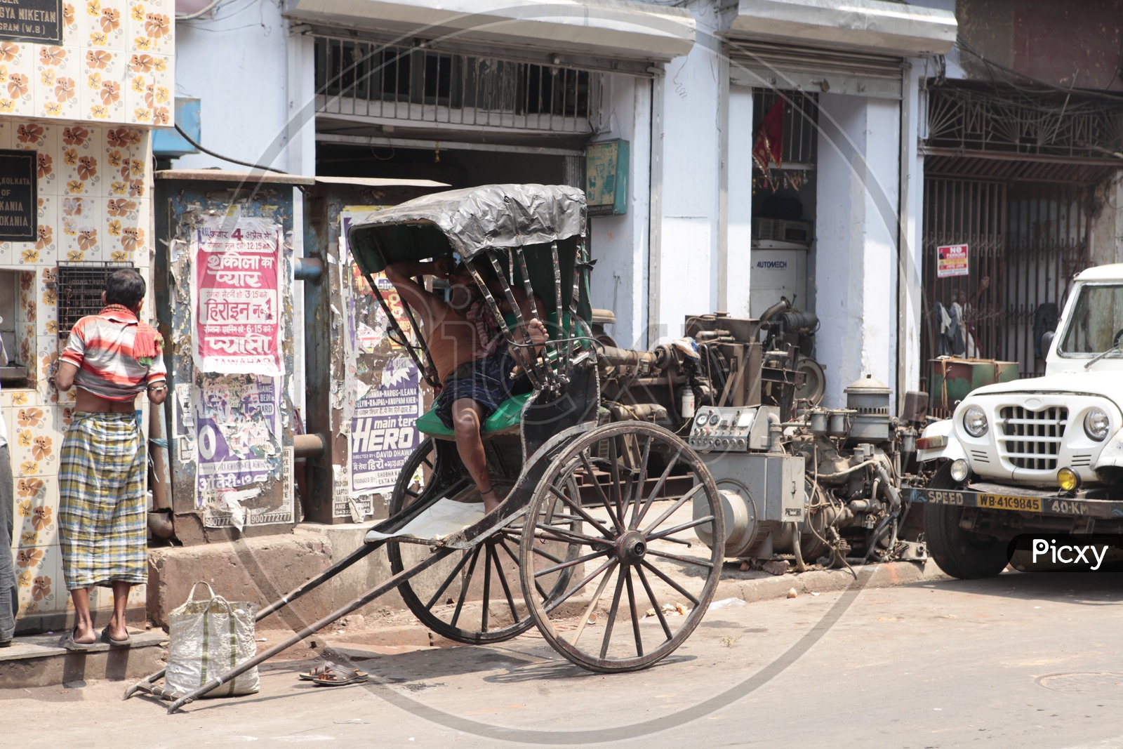 Indian Rickshaws On Streets