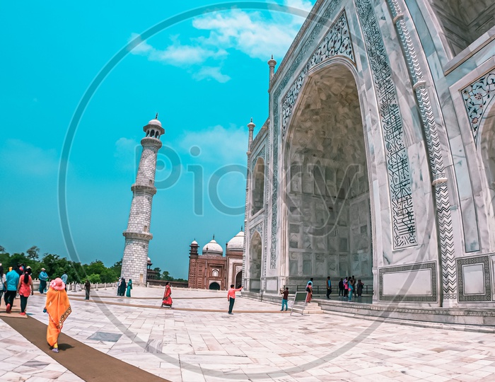 View of Mausoleum of Taj Mahal