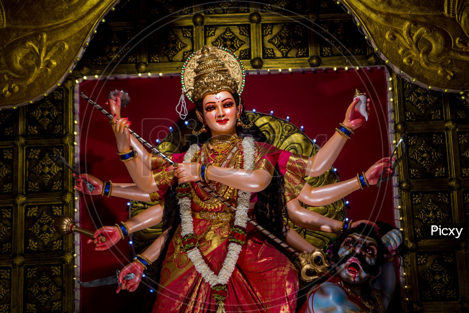 Image of Nava Durga-One of Durgas of Navarathri-RZ765685-Picxy