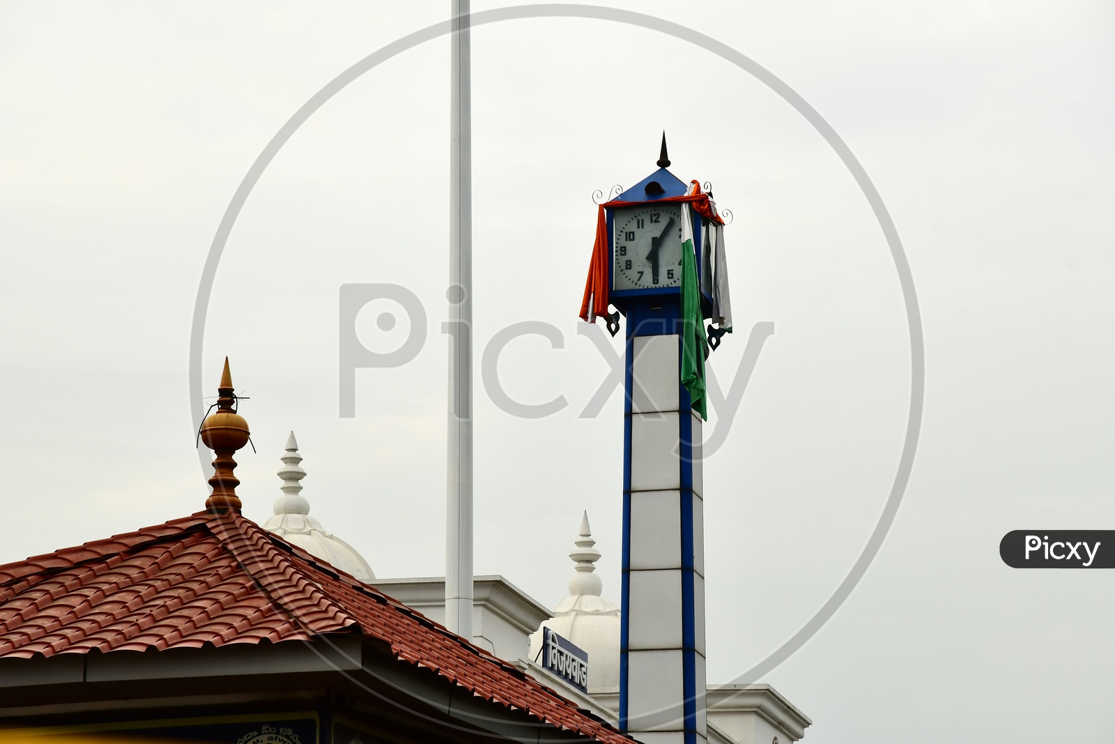 View of Tower Clock at Vijayawada Railway Station