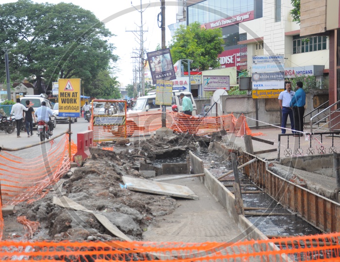 Image of Renovation Of Drainage Or Sewage Channels in Vijayawada City ...