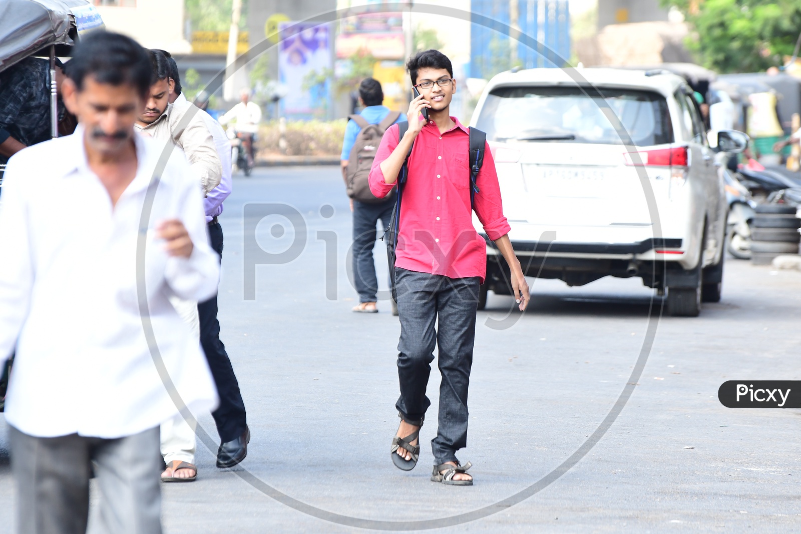 indian university students walking