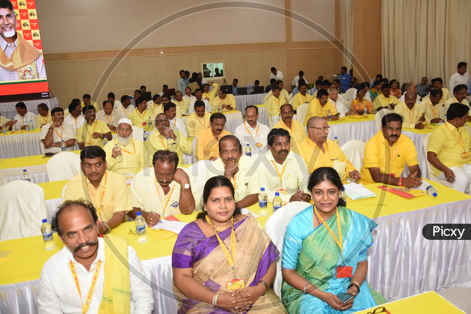 Image of District wise Tdp leaders in undavalli grevence hall for state
