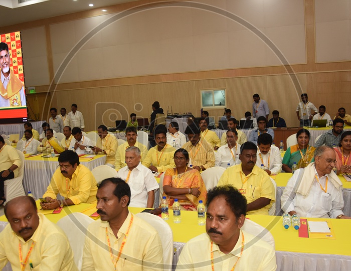 District wise Tdp leaders in undavalli grevence hall for state work shop,Visakhapatnam Leaders