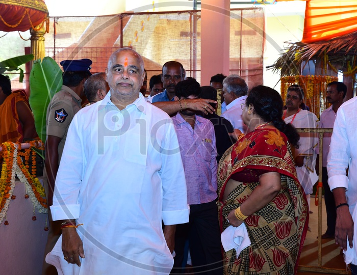 Tammineni Sitaram  AP State Assembly Speaker  of YSR Congress Party In Vijayawada  Durga Temple
