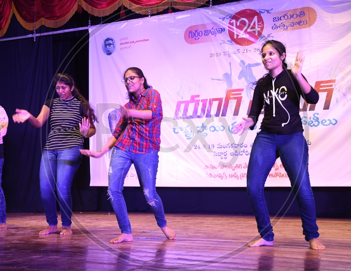 Indian Girls performing Pop Dance wearing western wear