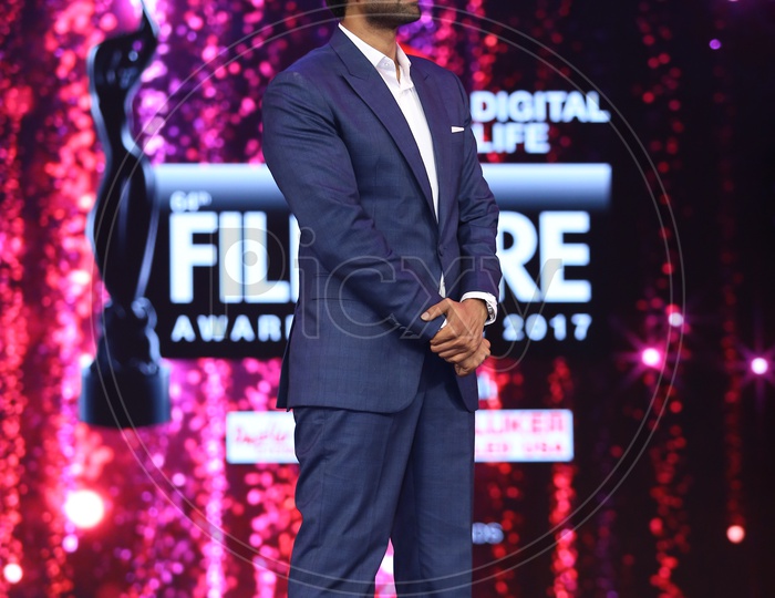 Tollywood Actor Rana Daggubati standing wearing a suit