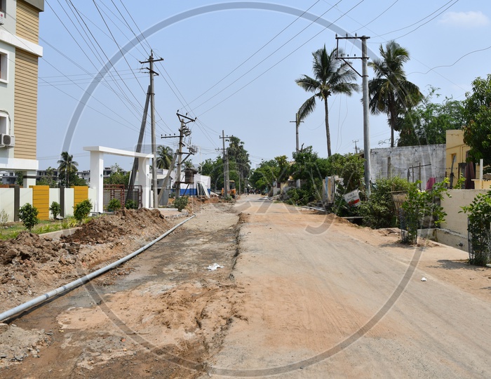 Road Extension Work in Progress at AP Chief Minister Y.S. Jaganmohan Reddy Residence
