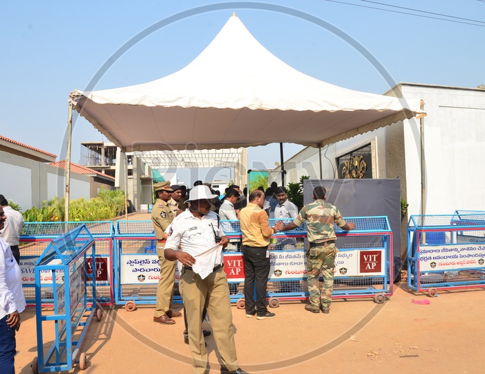 Police Security at AP Chief Minister Y.S. Jaganmohan Reddy Residence