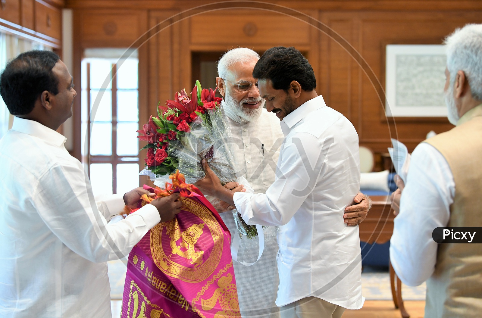 Image Of Ap Cm Ys Jagan Mohan Reddy Greeting Pm Narendra Modi Tc701201 Picxy 3601