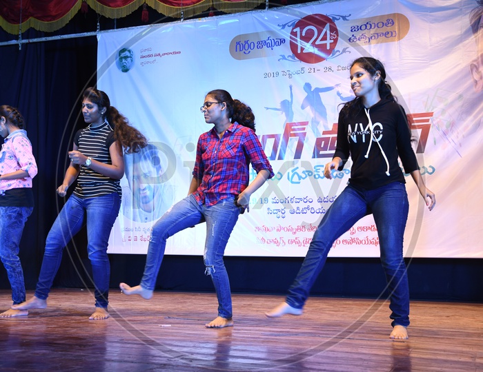 Indian Girls performing western dance