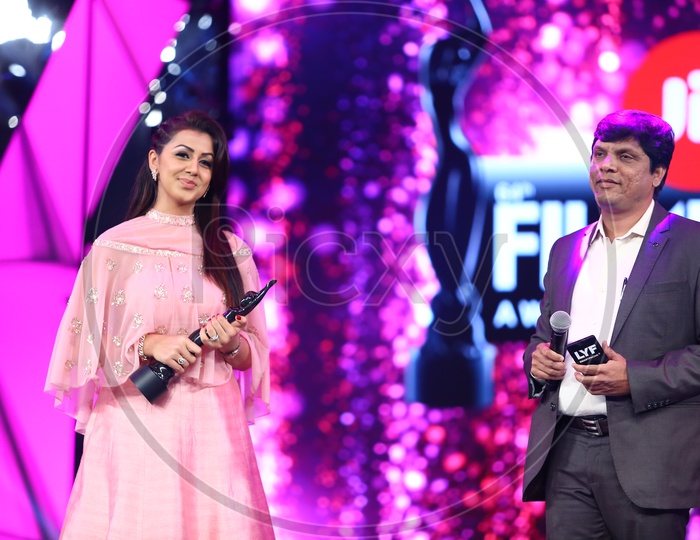 Actress Nikki Galrani At Film Fare Awards Event