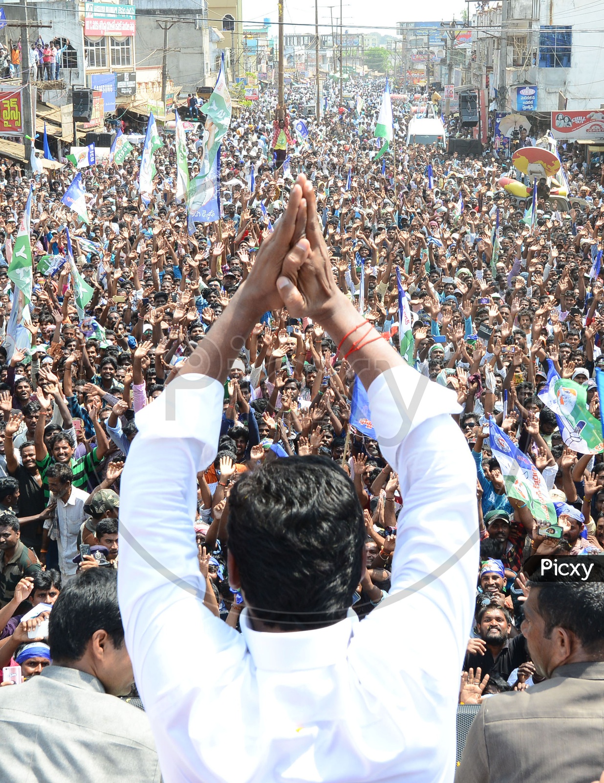 AP Chief Minister Y.S. Jaganmohan Reddy in Election Campaign