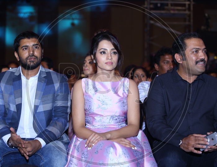 Actress Trisha Krishnan And Navin Pauly   At  Film Fare Awards Event