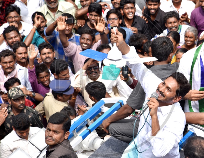 YS Jagan Mohan Reddy During Election Campaign Rally For AP Assembly Elections 2019