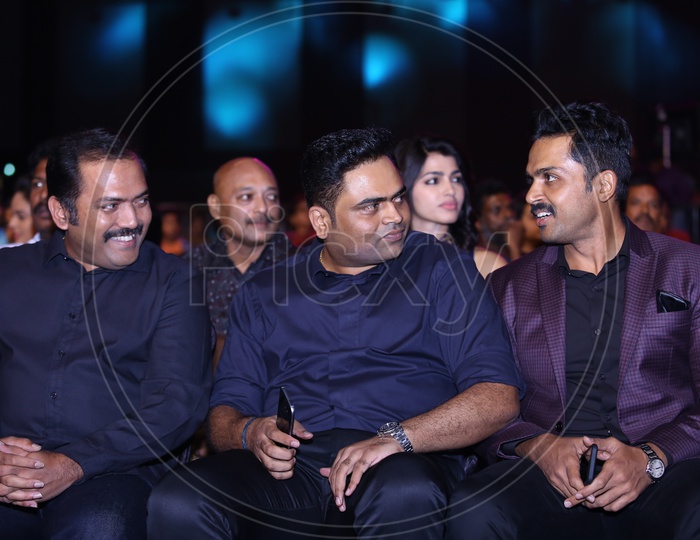Actor Karthi And Director Vamshi Paidipally At Film Fare Awards Event