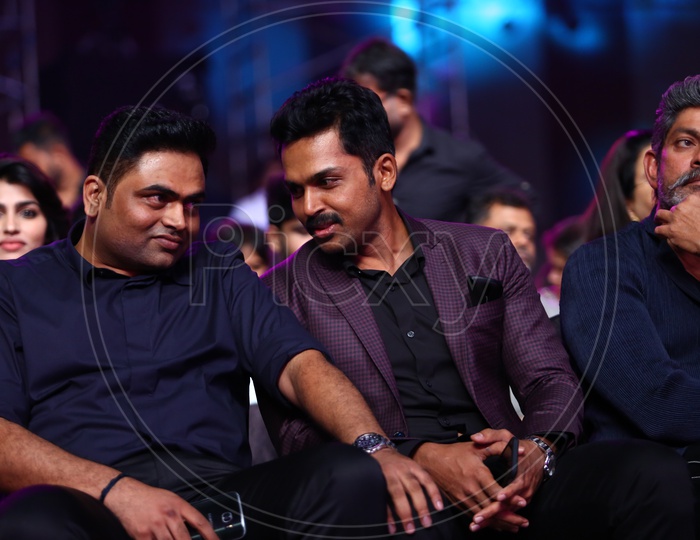 Actor Karthi And Director Vamshi Paidipally At Film Fare Awards Event