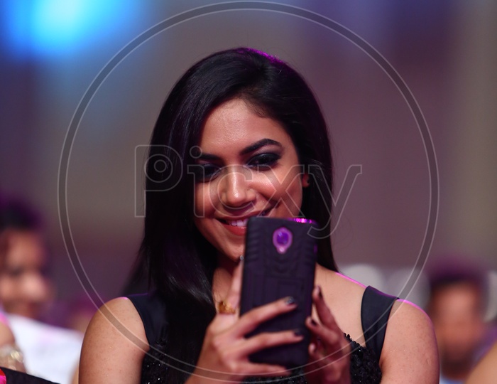 Tollywood Actress Ritu Varma taking a selfie