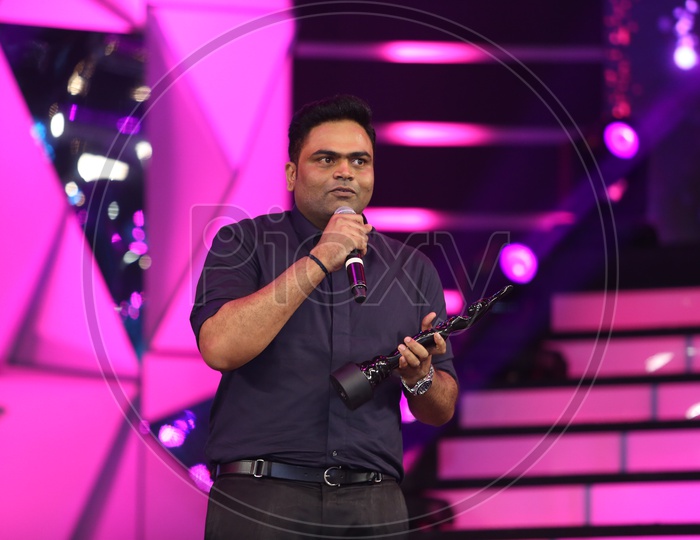 Film Director Vamshi Paidipally with Filmfare Award, 17th June 2017