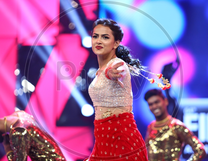 Actress Shradda Srinath during a dance perfomance