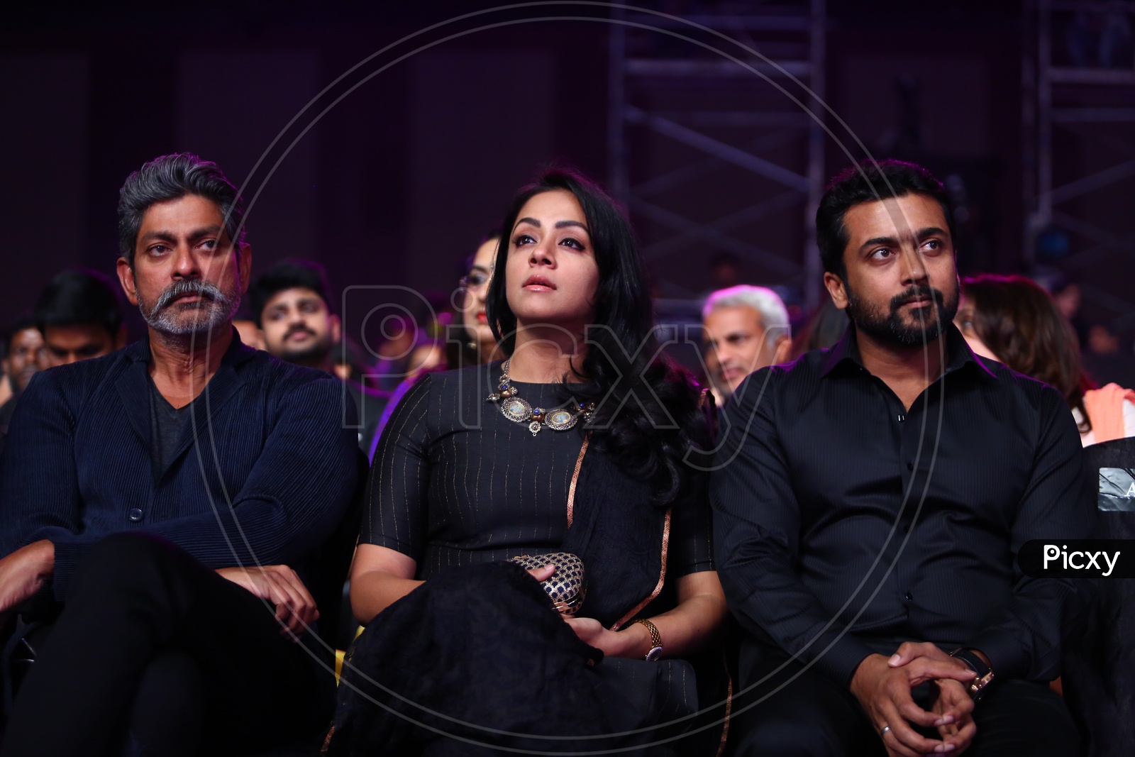 Actor Suriya And jyothika During Film Fare Awards