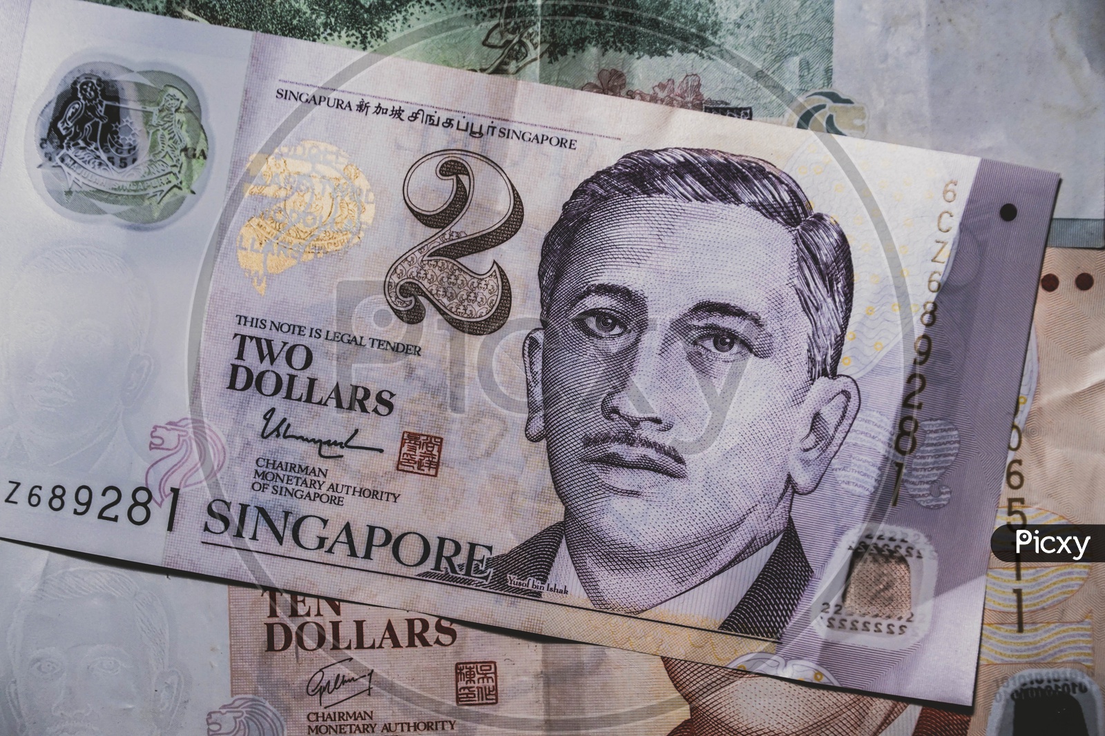 Image of Encik Yusof Bin Ishak on Singapore Dollar Note-QQ806173-Picxy