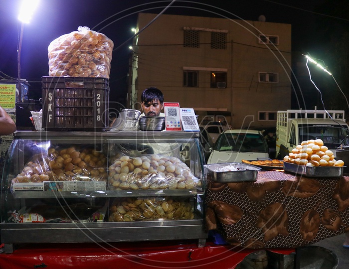 Indian Street Food Pani Puri Stall