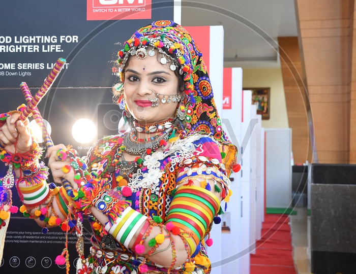 Indian Woman Wearing Traditional Dress Modern Attire Photos and Images &  Pictures | Shutterstock