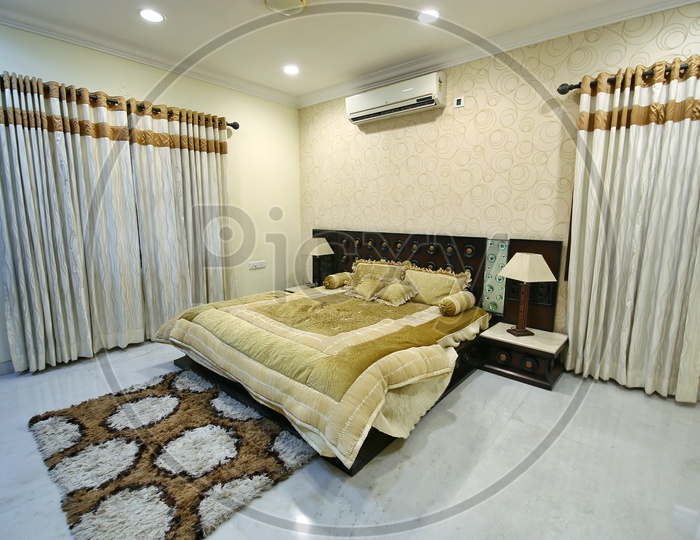 Bedroom Interior Of a Modern House In an Residential Apartment
