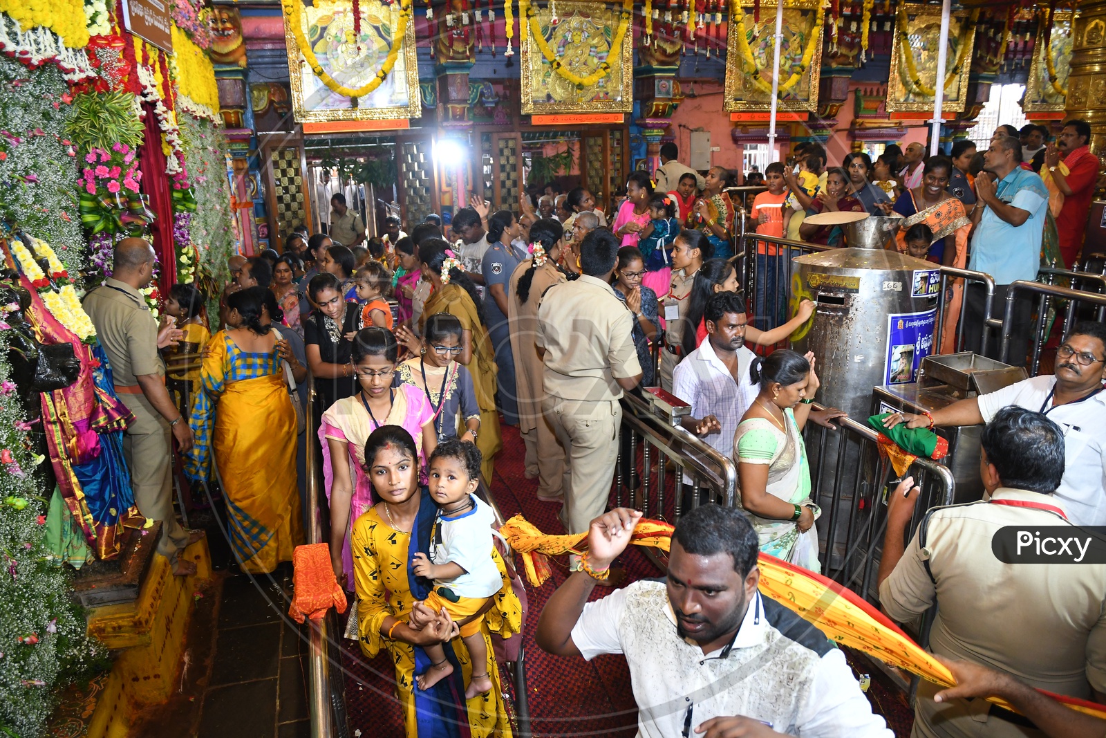 Devotees at Kanaka Durga Temple