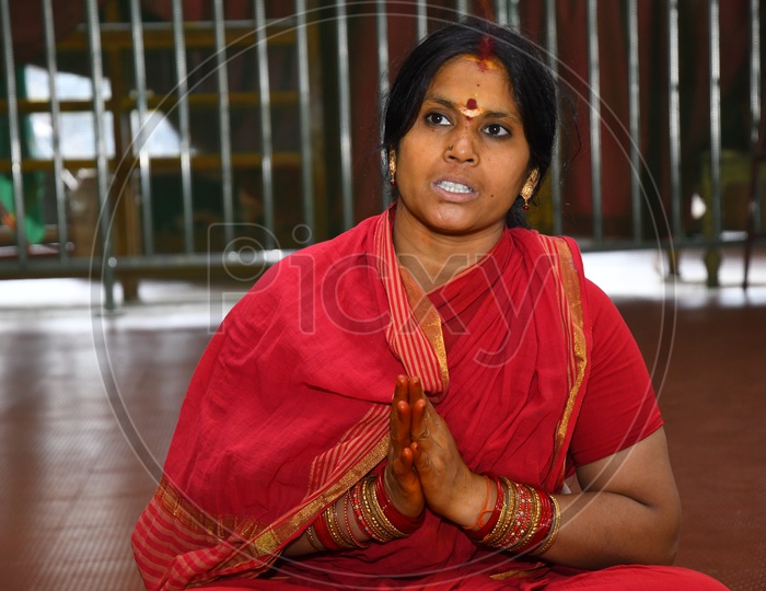 Woman in Bhavani Mala