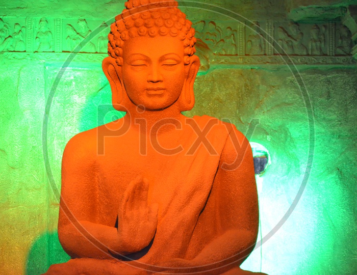 Lord Buddha Statues In Ramoji Film City