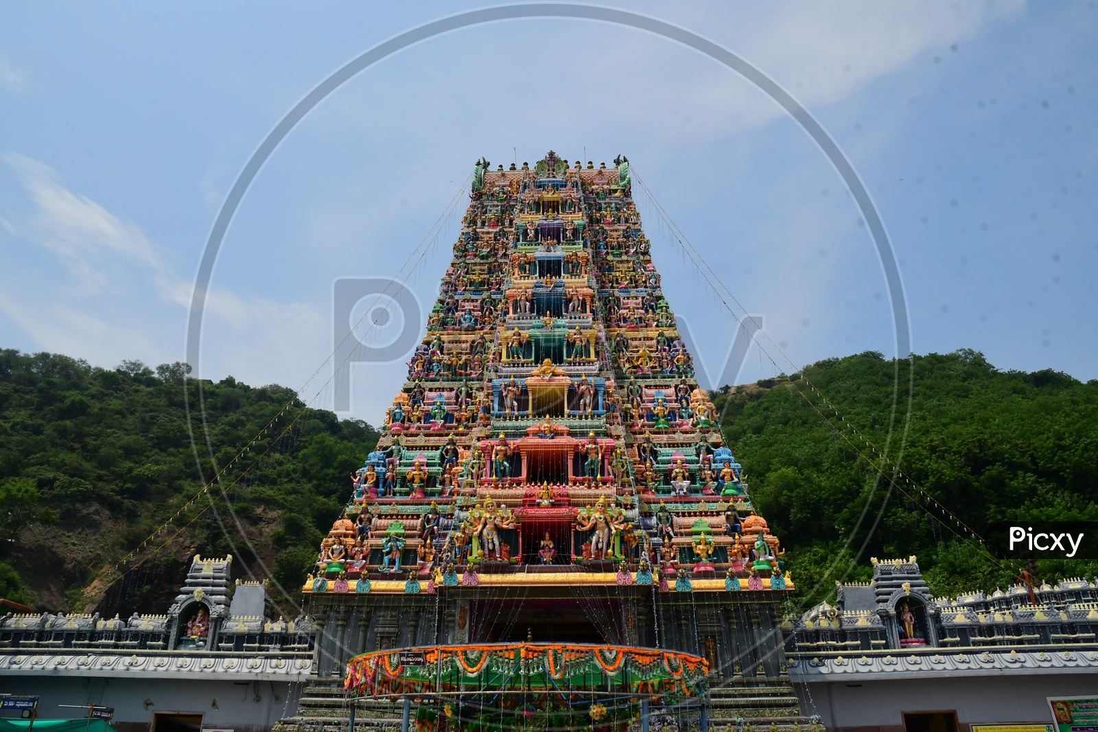 Hindu Temple Shrine or Goddess kanaka Durga Temple Shrine in Vijayawada