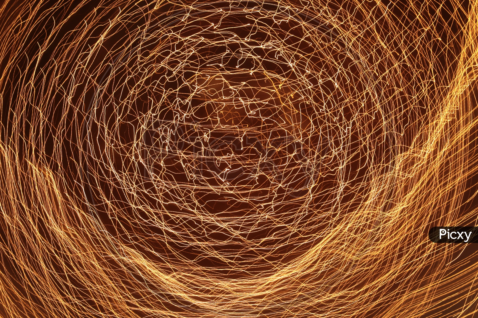 Abstract Light Painting  of Circular Motion