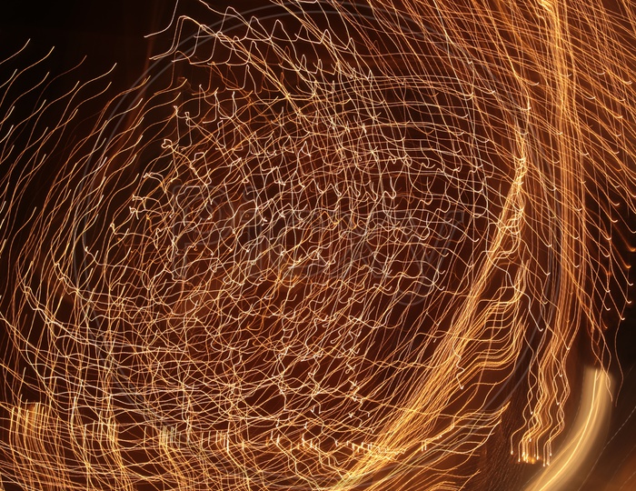 Abstract Spiral Light Painting