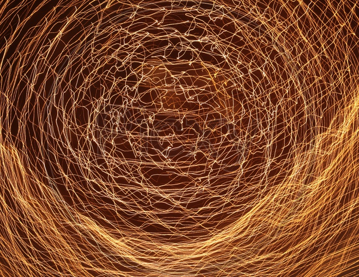 Abstract Light Painting  of Circular Motion