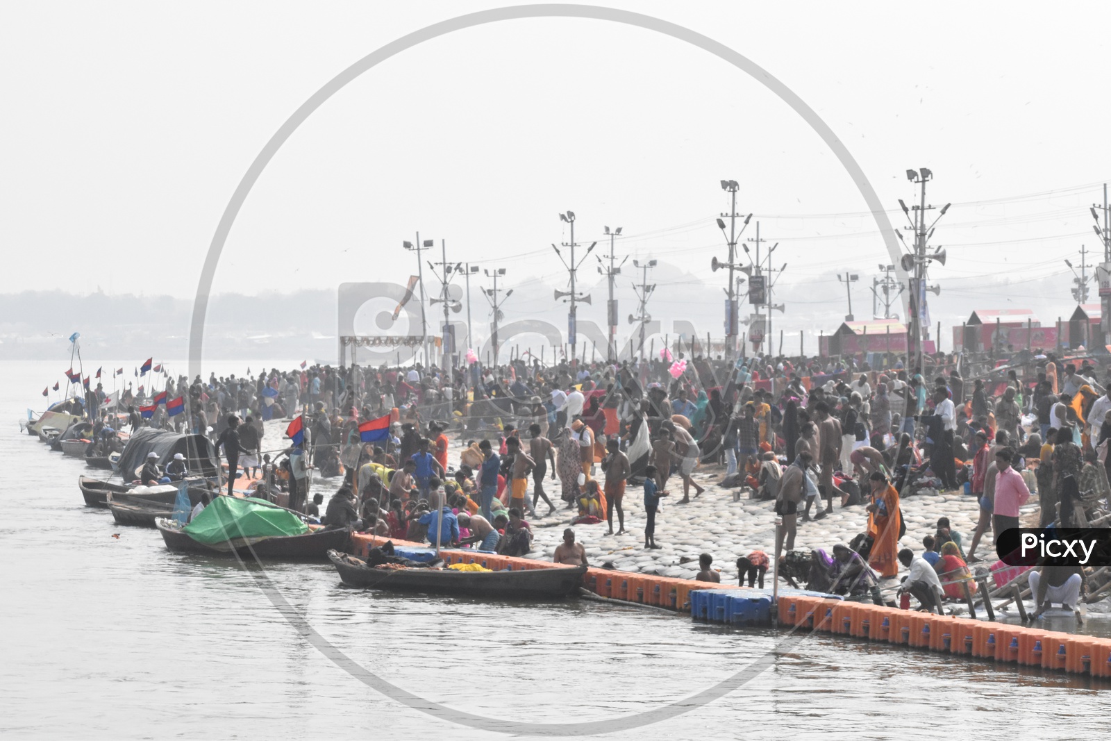 Sea of humans in The Ganga