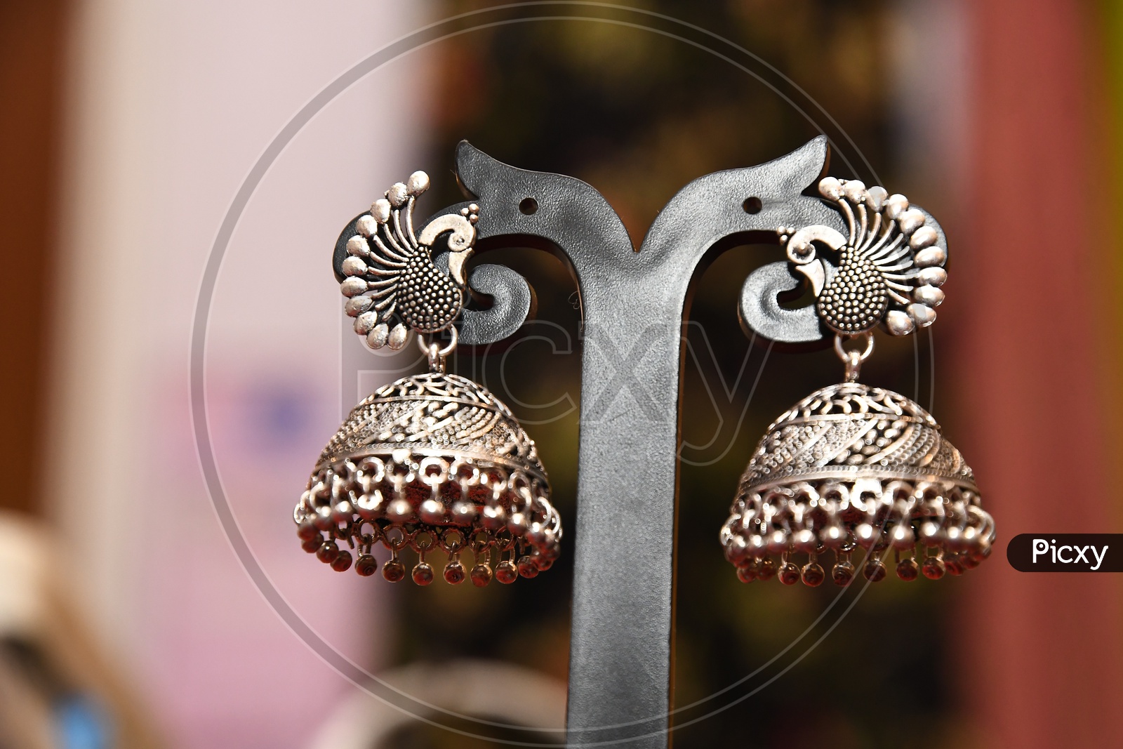 Oxidized German Silver Long Jhumka Earrings | Party wear Jhumka Jhumki –  Indian Designs