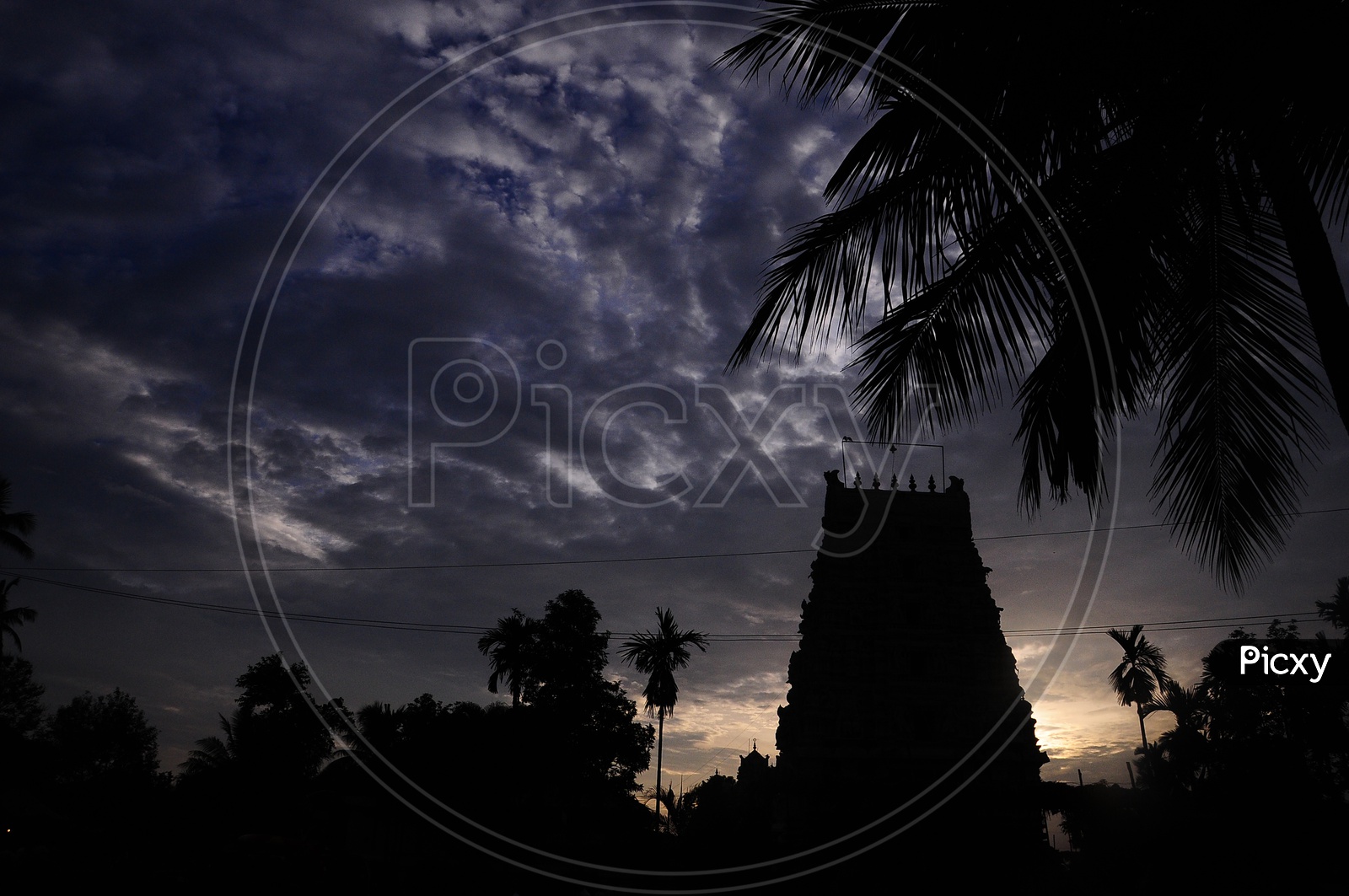 Silhouette of Durga Temple in Vijayawada