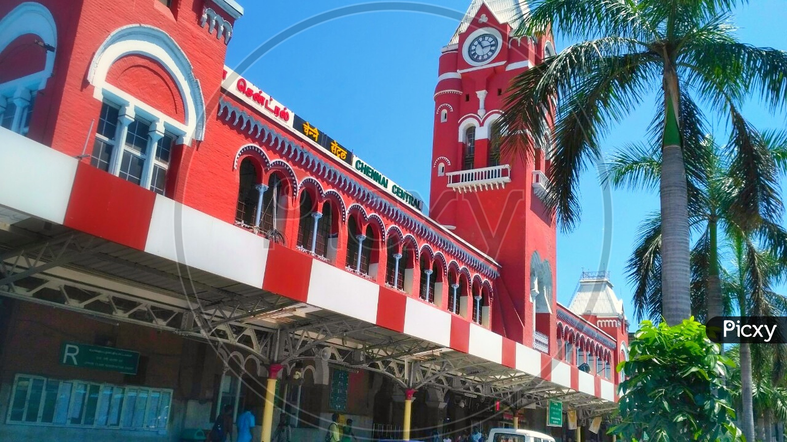 Different view of Chennai railway station