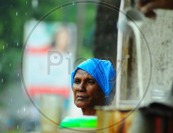 Portrait of Indian Old Woman