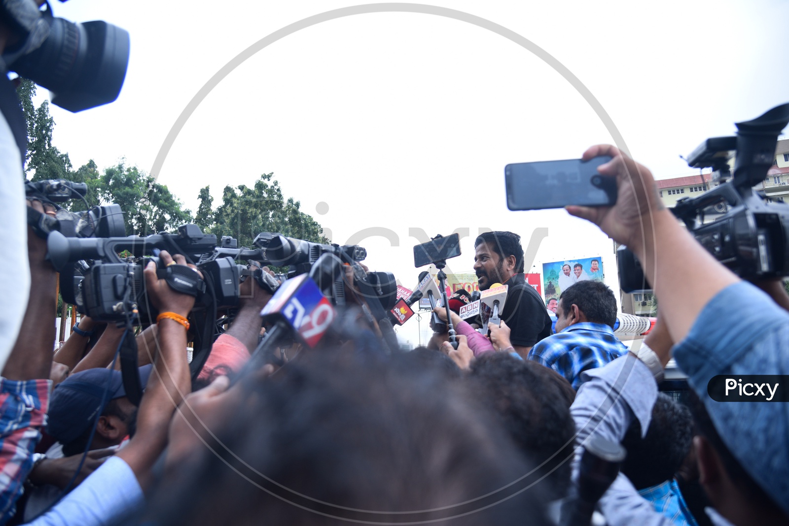 Revanth Reddy Anumula,MP,Malkajgiri speaks to media at pragathi bhawan after being arrested by Telangana State Policeon 21st October,2019