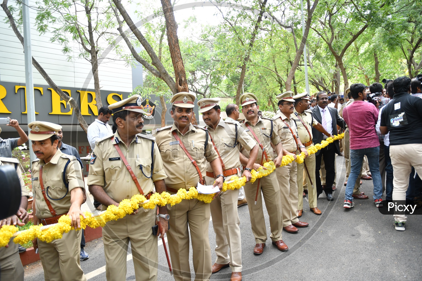Police Officers at AP Police Headquarters