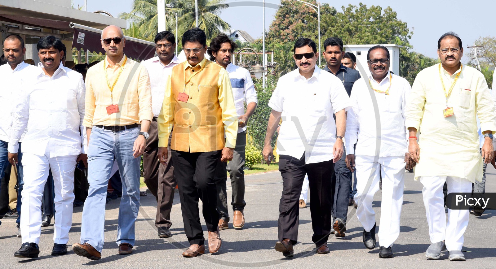 Telugu Desam Party (TDP) MP's at Chief Minister Residence
