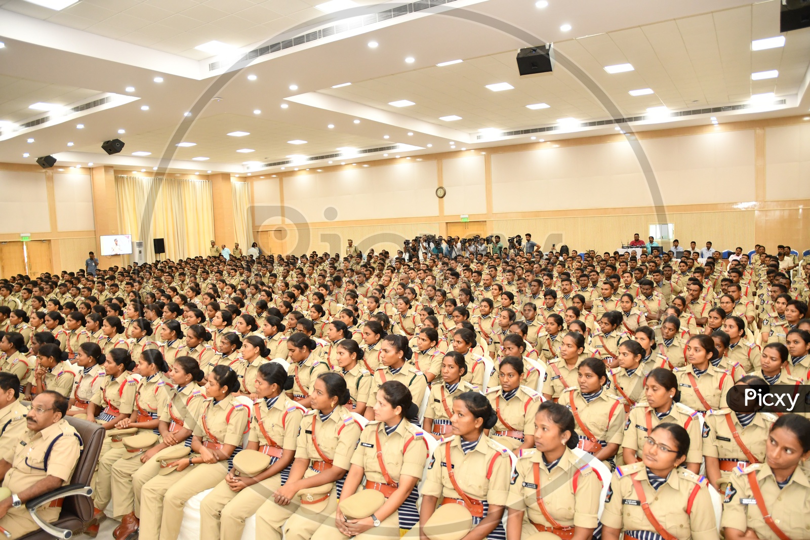 Andhra Pradesh Police Trainee Sub Inspectors in a Interaction Session with Chief Minister Nara Chandrababu Naidu, 27th June 2018