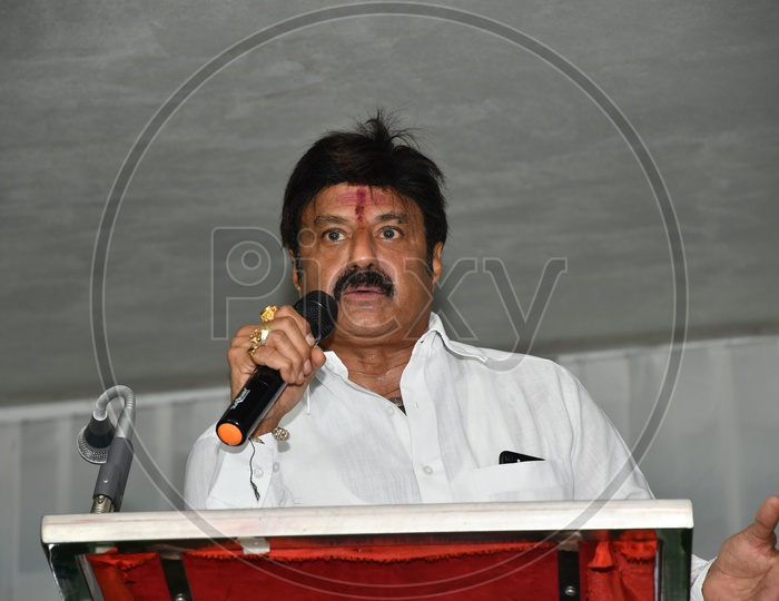 Telugu Film Actor and TDP MLA Nandamuri Balakrishna