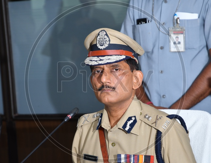 Former AP DGP RP Thakur in a Press Conference
